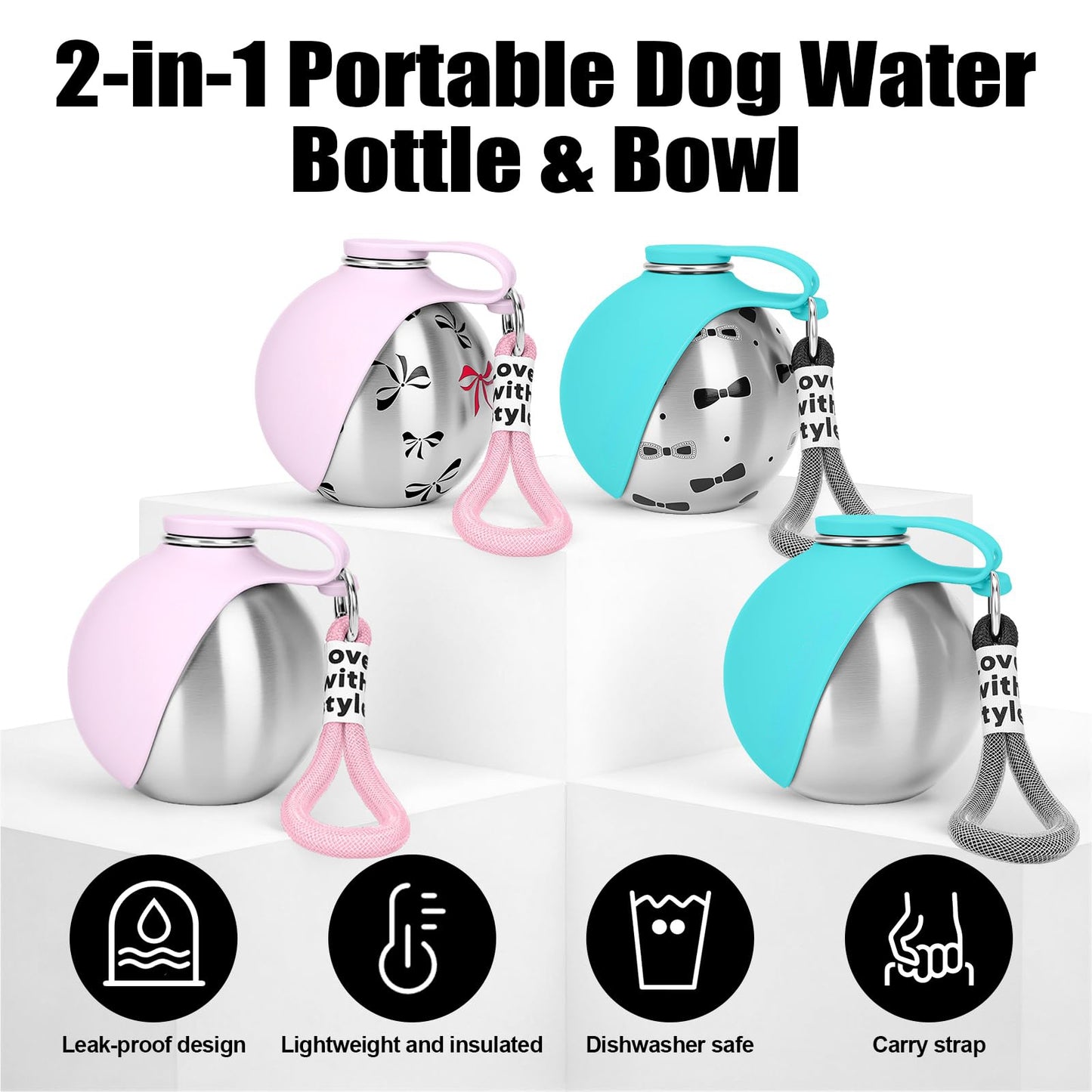 Portable Stainless Steel Water Bottle